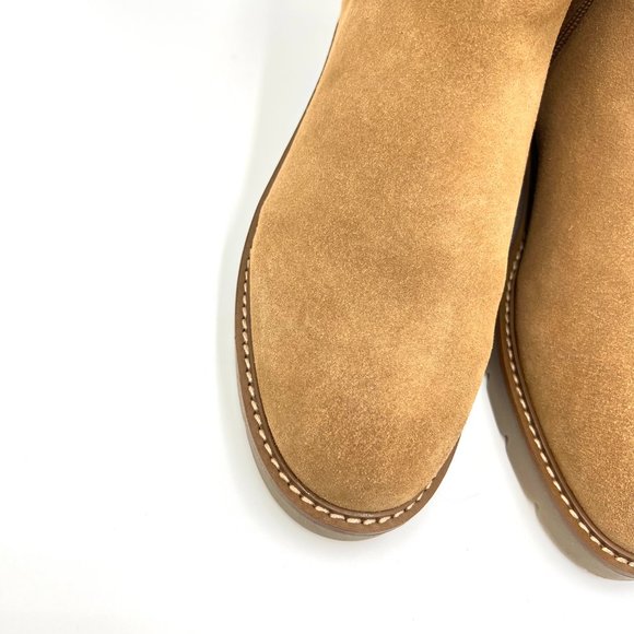 Rockport Womens Kacey Camel Brown Suede Leather Ankle Boots Shoes 11 - Picture 4 of 15